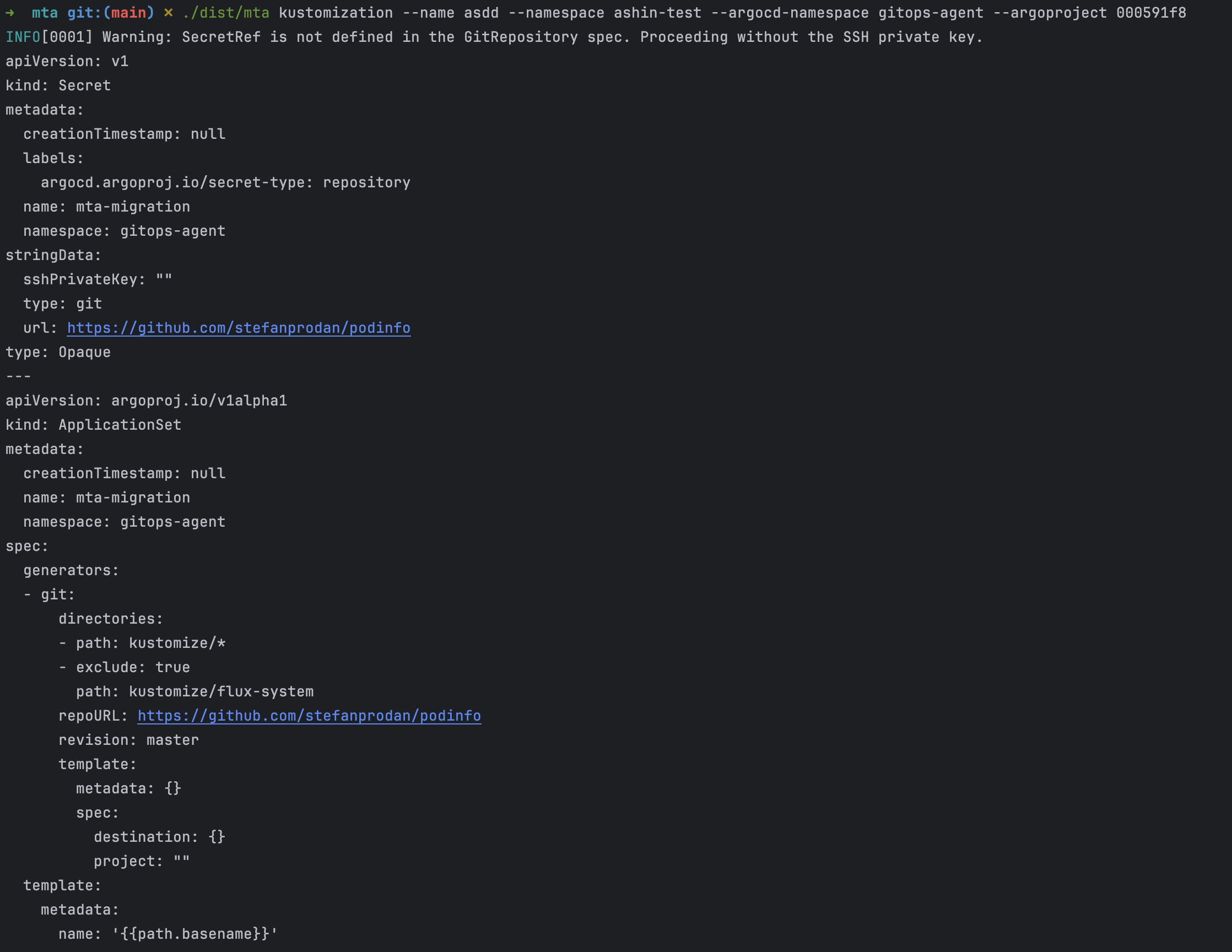Kustomization Dry-run